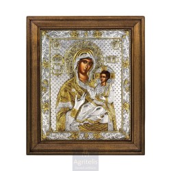 Silver Icon, Agritelis Sacred Artifacts, ieraskevi.com, Panagia of All Joy 55 x 47 cm