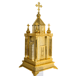 Enameled Tabernacle Brass Gold Plated