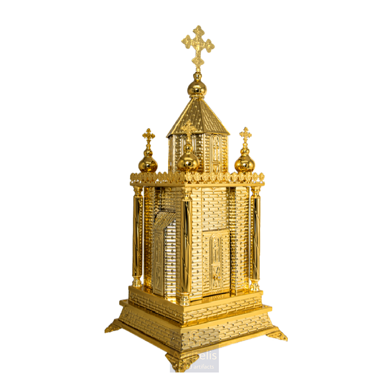 Tabernacle, Gold Plated Tabernacle, brass Tabernacle, Agritelis, Church Supplies, ieraskevi.com