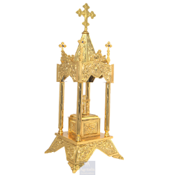 Enameled Tabernacle Brass Gold Plated