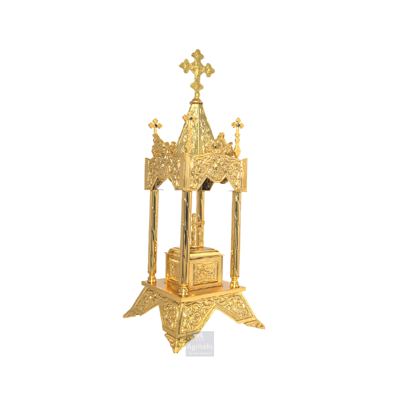 Tabernacle, Gold Plated Tabernacle, brass Tabernacle, Agritelis, Church Supplies, ieraskevi.com