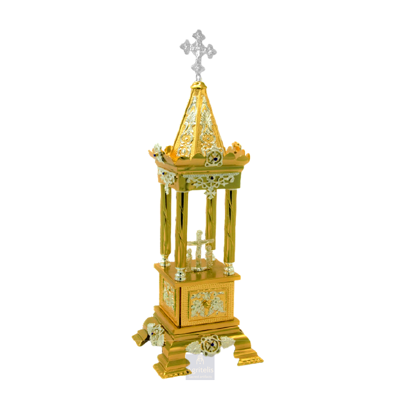 Tabernacle, Gold Plated Tabernacle, Enameled Tabernacle, Agritelis, Church Supplies, ieraskevi.com