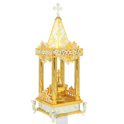 Tabernacle, Gold Plated Tabernacle, Enameled Tabernacle, Agritelis, Church Supplies, ieraskevi.com