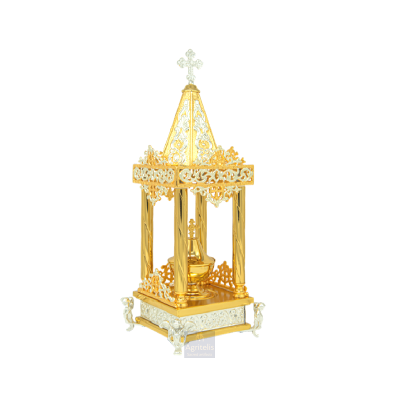 Tabernacle, Gold Plated Tabernacle, Enameled Tabernacle, Agritelis, Church Supplies, ieraskevi.com