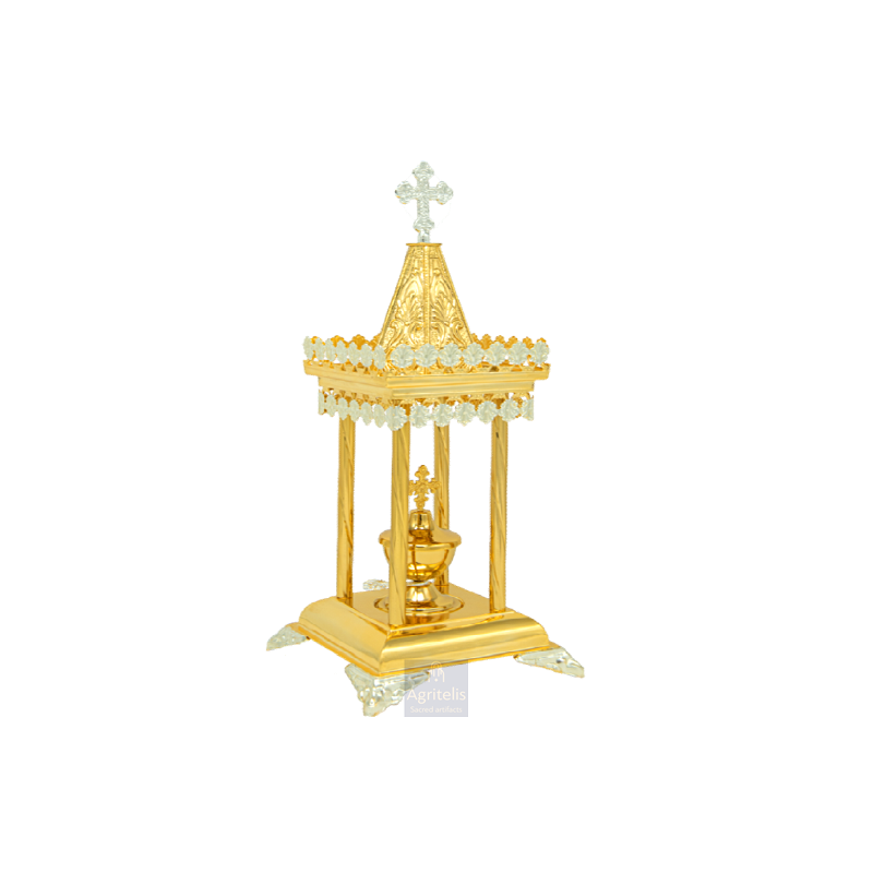 Tabernacle, Gold Plated Tabernacle, Enameled Tabernacle, Agritelis, Church Supplies, ieraskevi.com