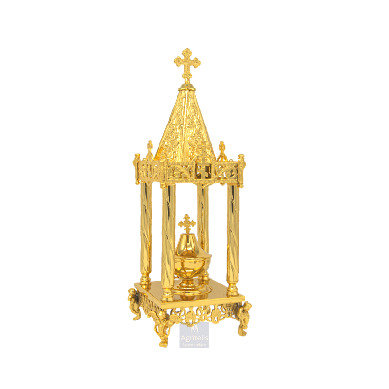 Tabernacle, Gold Plated Tabernacle, brass Tabernacle, Agritelis, Church Supplies, ieraskevi.com