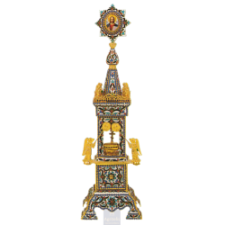 Tabernacle, Gold Plated Tabernacle, Enameled Tabernacle, Agritelis, Church Supplies, ieraskevi.com