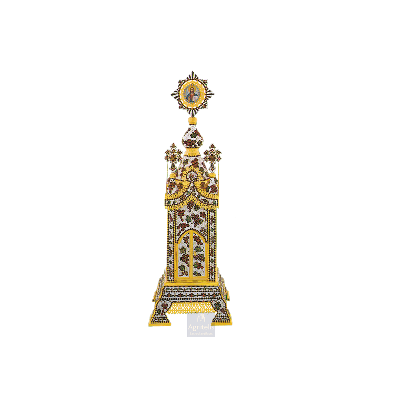 Tabernacle, Gold Plated Tabernacle, Enameled Tabernacle, Agritelis, Church Supplies, ieraskevi.com