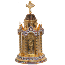 Tabernacle, Gold Plated Tabernacle, Enameled Tabernacle, Agritelis, Church Supplies, ieraskevi.com