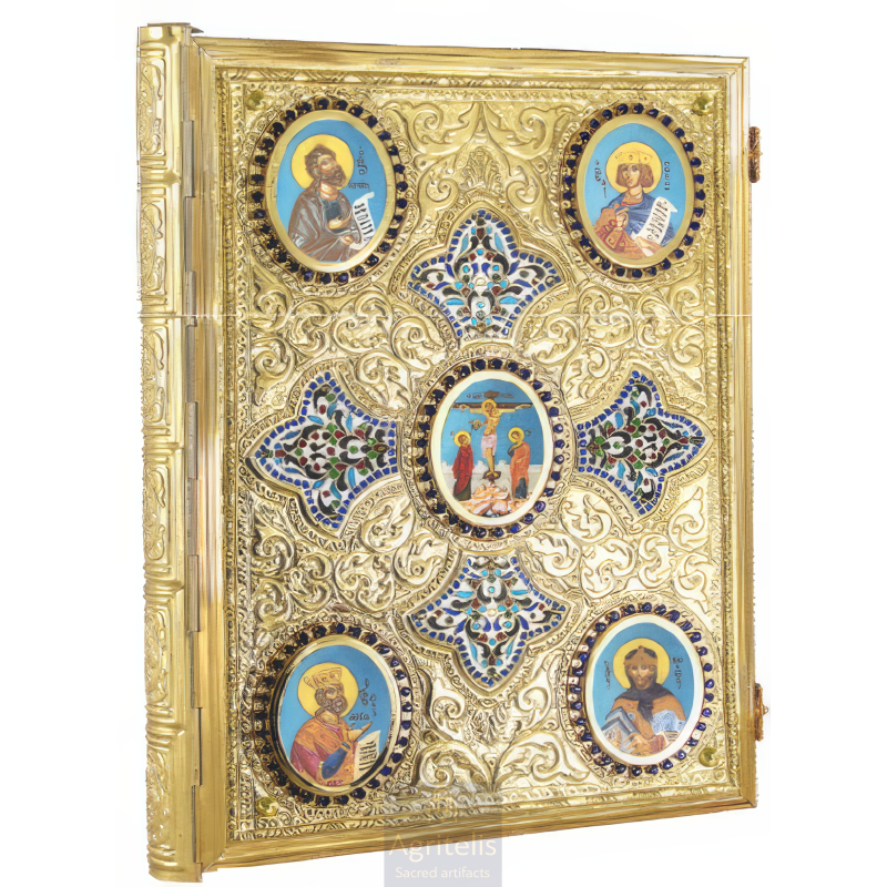 Gospel, Gold Plated Gospel, Enameled Gospel, Agritelis, Church Supplies, ieraskevi.com