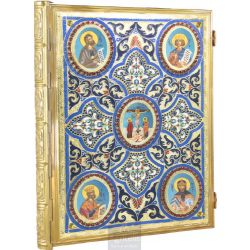 Enameled Tabernacle Brass Gold Plated