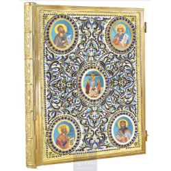 Enameled Tabernacle Brass Gold Plated