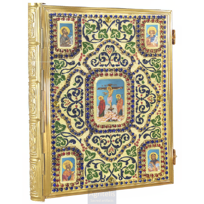 Enameled Tabernacle Brass Gold Plated