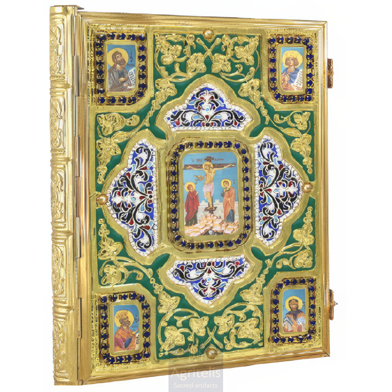 Enameled Tabernacle Brass Gold Plated