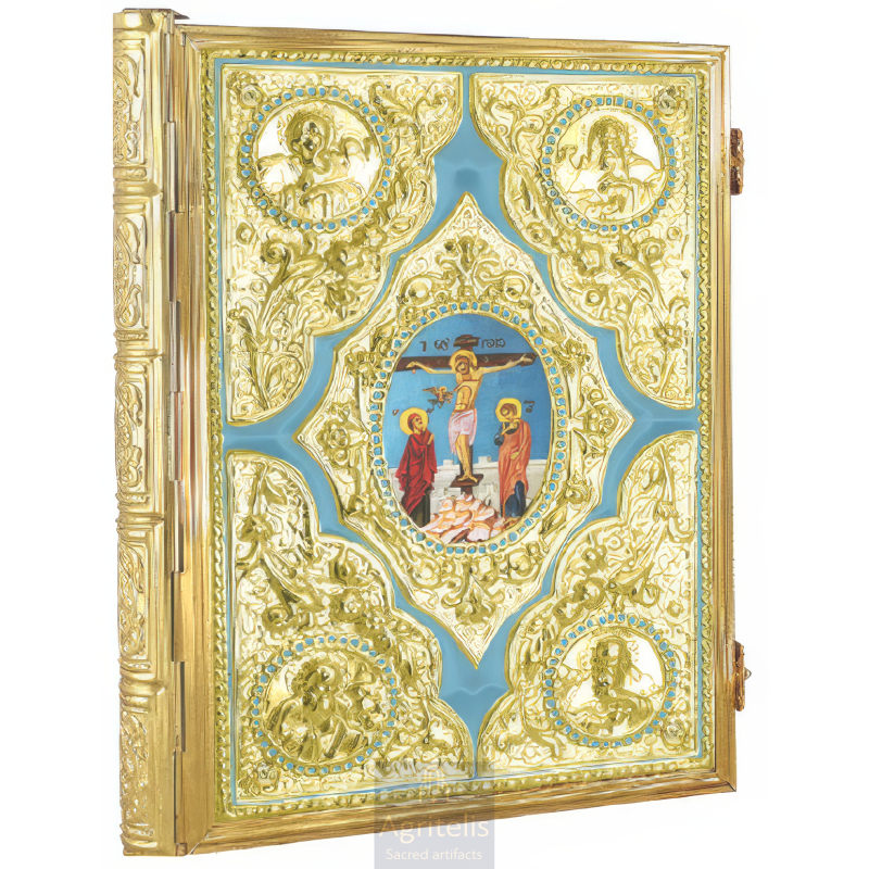 Gospel, Gold Plated Gospel, Enameled Gospel, Agritelis, Church Supplies, ieraskevi.com