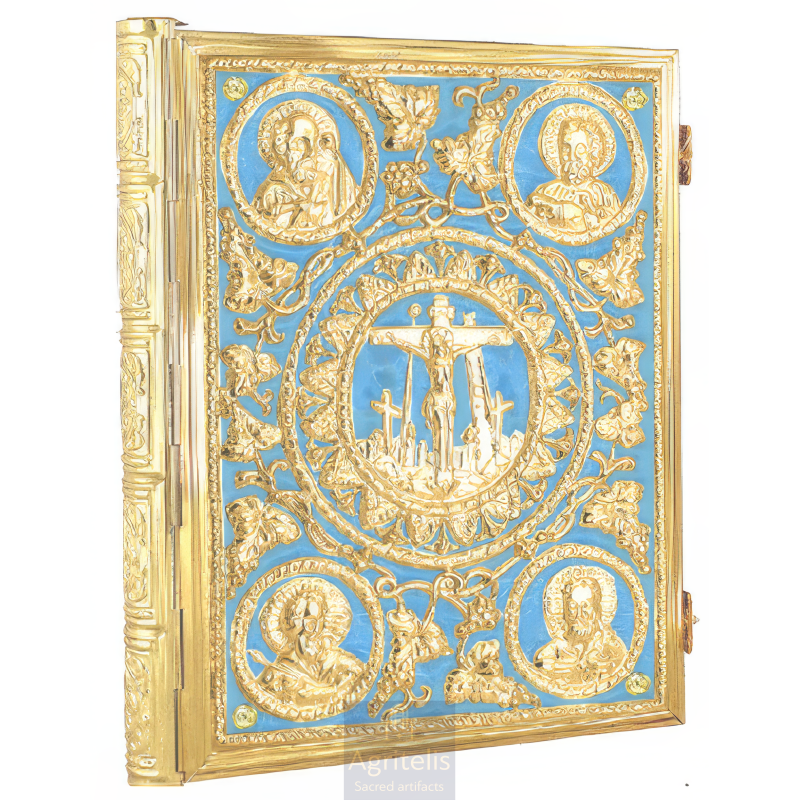 Enameled Tabernacle Brass Gold Plated