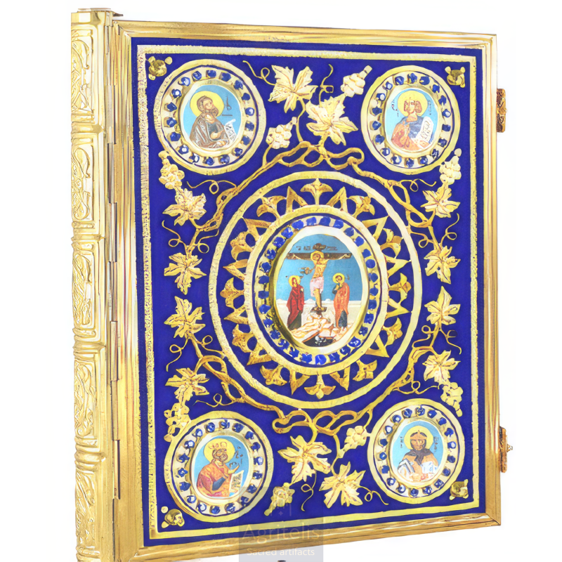 Enameled Tabernacle Brass Gold Plated