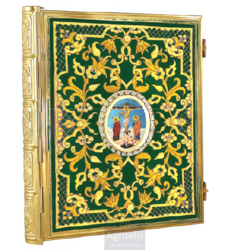 Enameled Tabernacle Brass Gold Plated