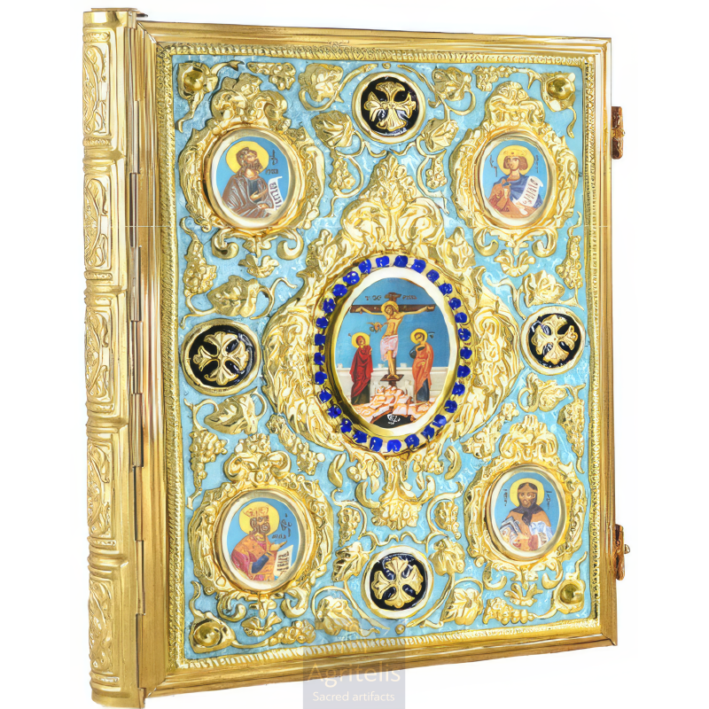 Gospel, Gold Plated Gospel, Enameled Gospel, Agritelis, Church Supplies, ieraskevi.com