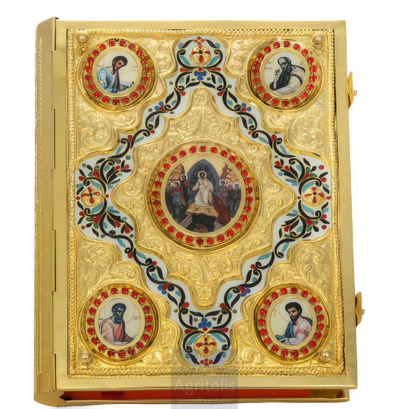 Enameled Tabernacle Brass Gold Plated