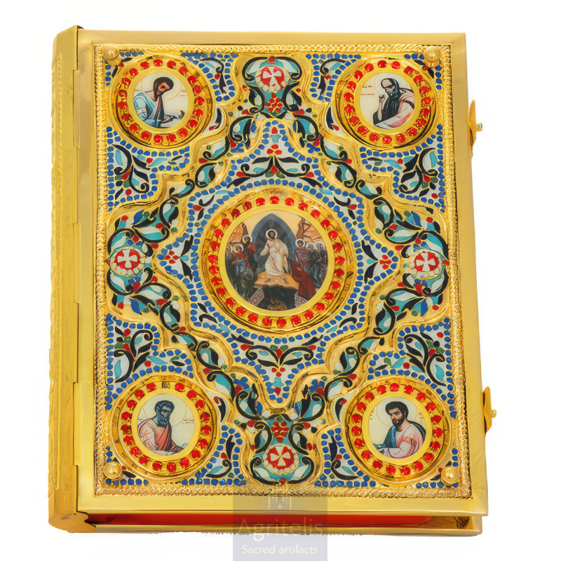 Gospel, Gold Plated Gospel, Enameled Gospel, Agritelis, Church Supplies, ieraskevi.com