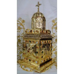 Tabernacle, Gold Plated Tabernacle, Enameled Tabernacle, Agritelis, Church Supplies, ieraskevi.com