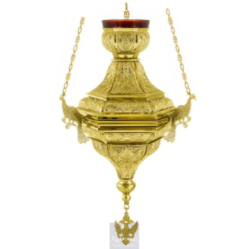 Vigil Oil, Vigil Lamo, Orthodox Vigil, Gold  Plated Vigil, Agritelis Church Supplies, ieraskevi.com