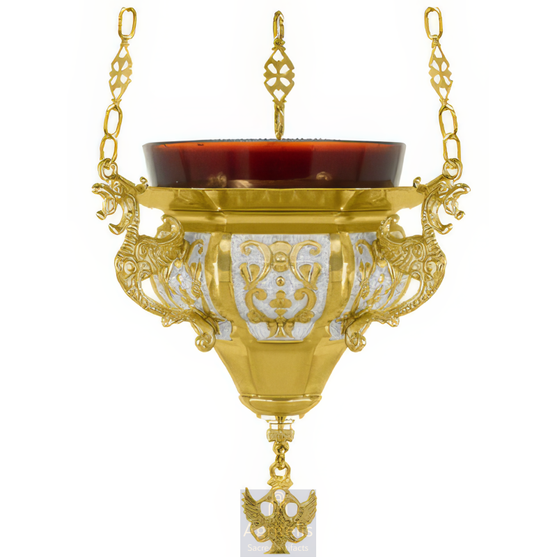 Vigil Oil, Vigil Lamo, Orthodox Vigil, Gold Silver Plated Vigil, Agritelis Church Supplies, ieraskevi.com