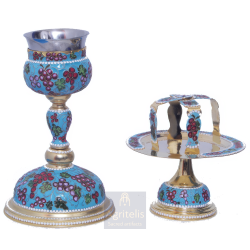 Chalice Set enameled, Agritelis, ieraskevi.com