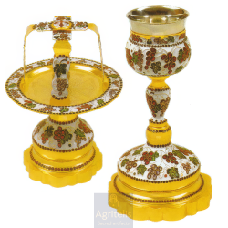 Chalice Set enameled, Agritelis, ieraskevi.com