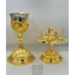 Chalice Set Silver and Gold plated