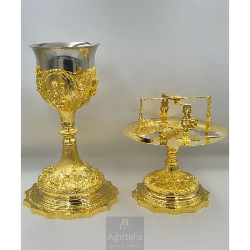 Chalice Set Silver and Gold plated