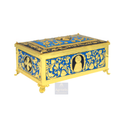 Reliquary Gold plated Enameled