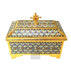 Reliquary Gold plated Enameled