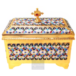 Reliquary Gold plated Enameled