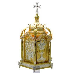 Tabernacle Silver and Gold Plated , Greek Orthodox ,