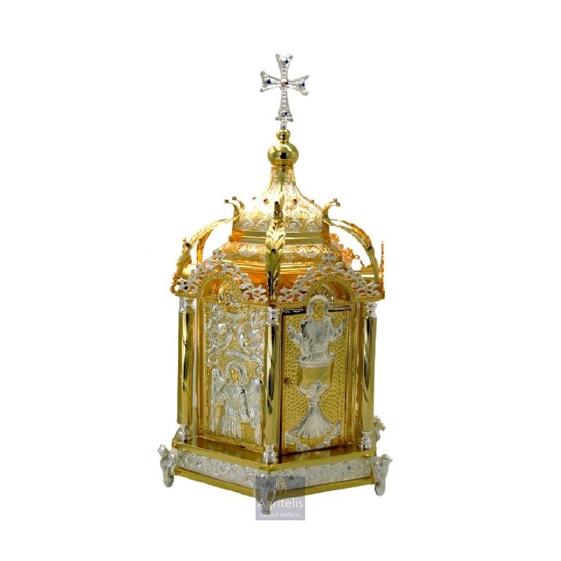 Tabernacle Silver and Gold Plated , Greek Orthodox ,