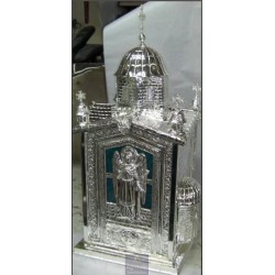 Tabernacle solid silver , Greek Orthodox , Handmade Carved