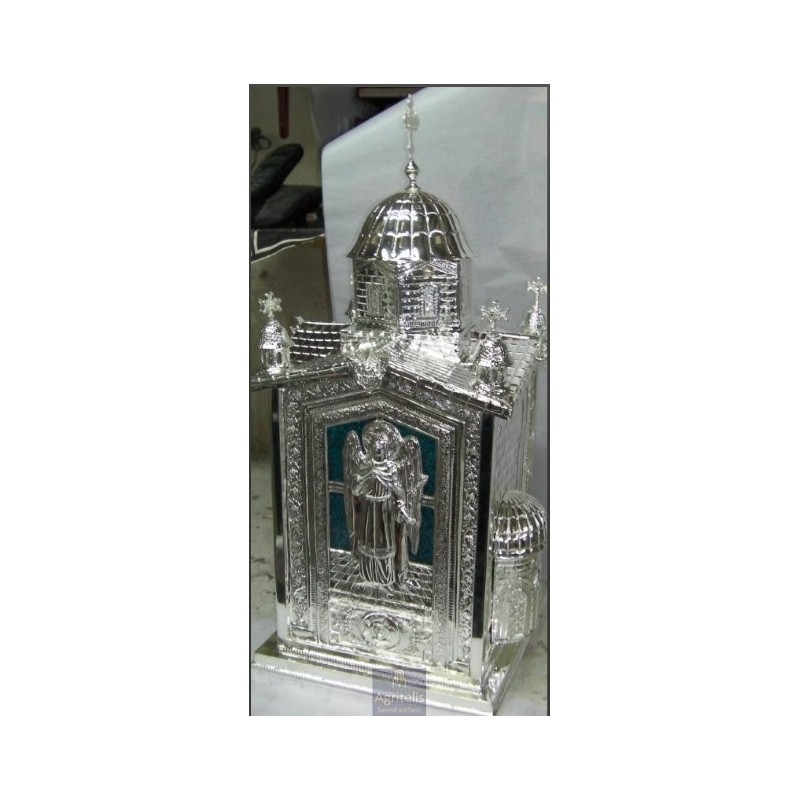 Tabernacle solid silver , Greek Orthodox , Handmade Carved