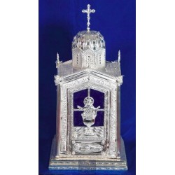 Tabernacle solid silver , Greek Orthodox ,Handmade Carved, Orthodox Artifact