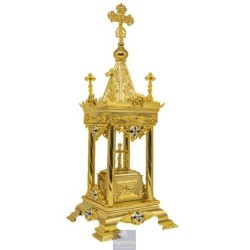 Enameled and Gold Plated Tabernacle