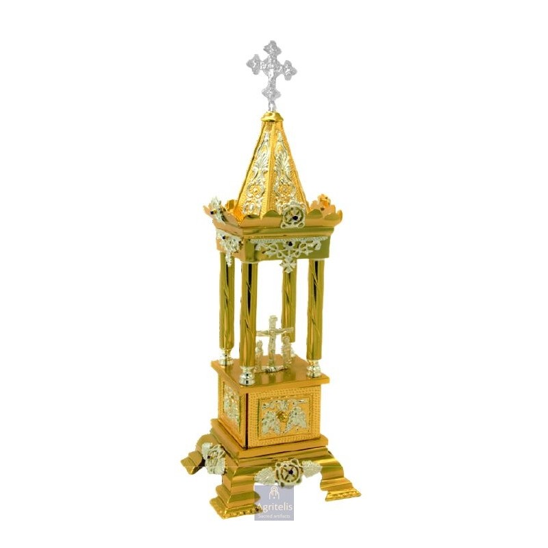 Tabernacle Silver and Gold Plated , Greek Orthodox