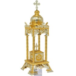 Tabernacle Silver and Gold Plated , Greek Orthodox