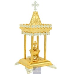 Tabernacle Silver and Gold Plated , Greek Orthodox