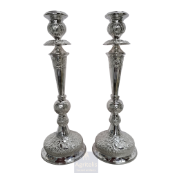 Candlestick Altar Gold plated Enameled