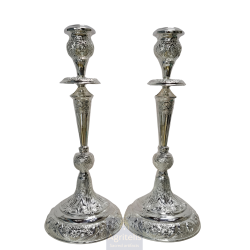 Candlestick Altar Gold plated Enameled