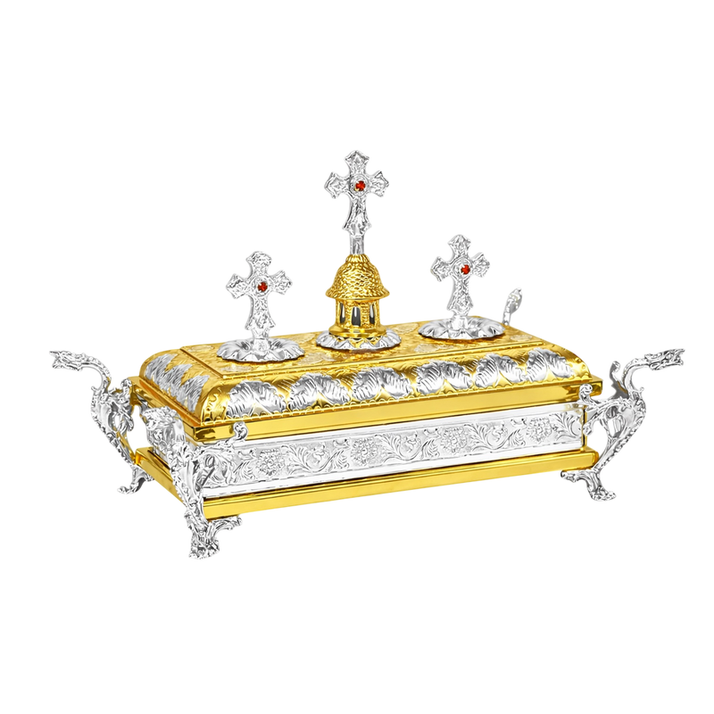 Реликвијар са три крста, двобојна