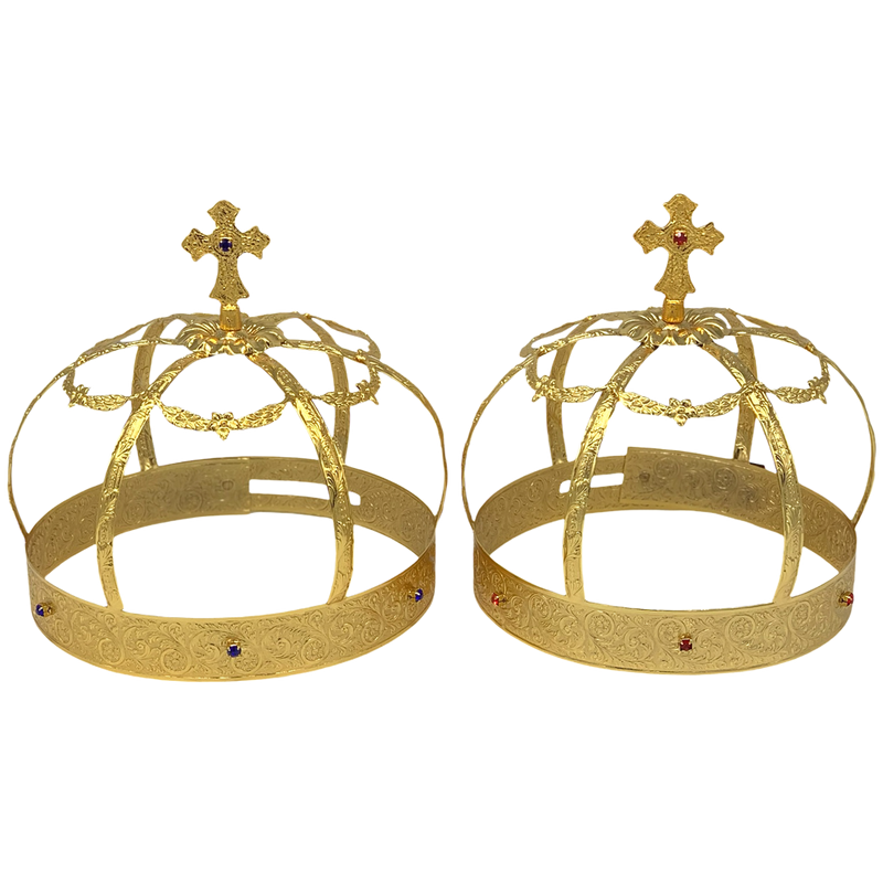 Gold-Coloured Wedding Crown