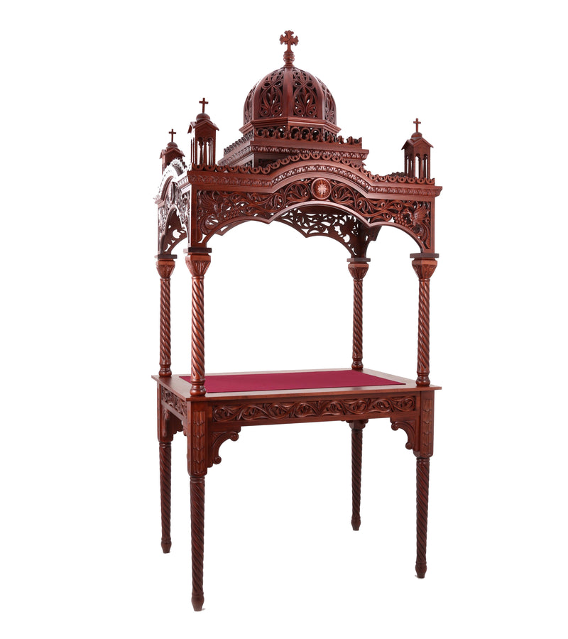 Carved Wooden Epitaphios Bier