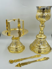 Set de Sfinte Vase aurit și argintat — stil rusesc